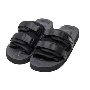 Suicoke Womens MOTO-VS Slip On Sandals Size 6 EU 35 Black Suede NWOB